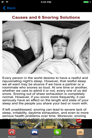 How To Stop Snoring  #1 Snoring Solutions screenshot 4