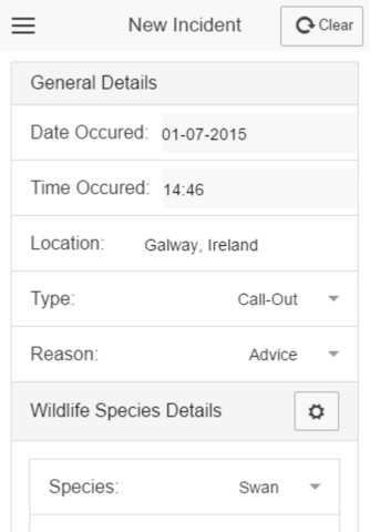 Wildlife Incidents screenshot 2