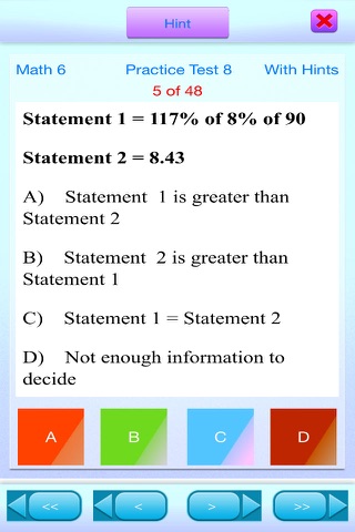 QVprep Math Grade 6 Practice Tests screenshot 3