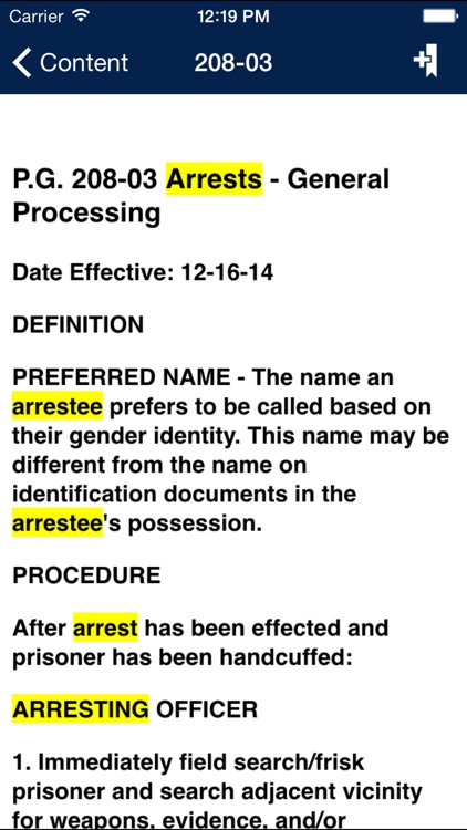 NYPD Patrol Guide screenshot-4