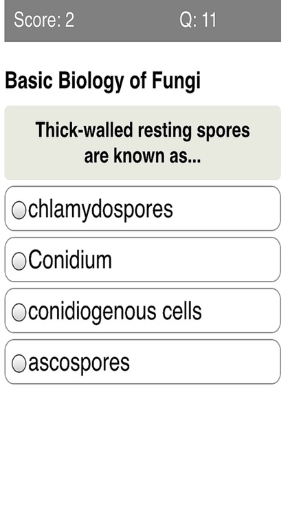 Medical Mycology Quiz