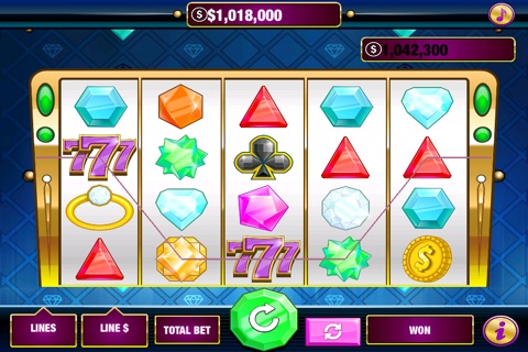 Big Heart Wild Diamond Cash Casino Slots Showdown screenshot 3