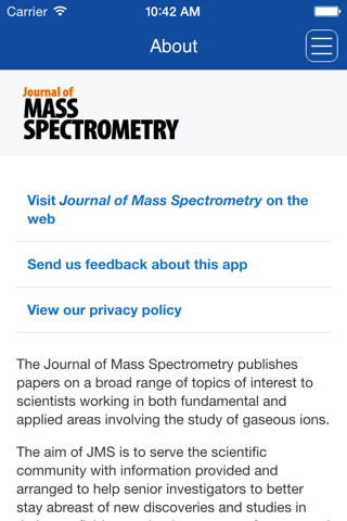 Journal of Mass Spectrometry screenshot 4