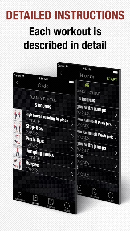 Workout app - instructor for interval wod and hiit tabata training