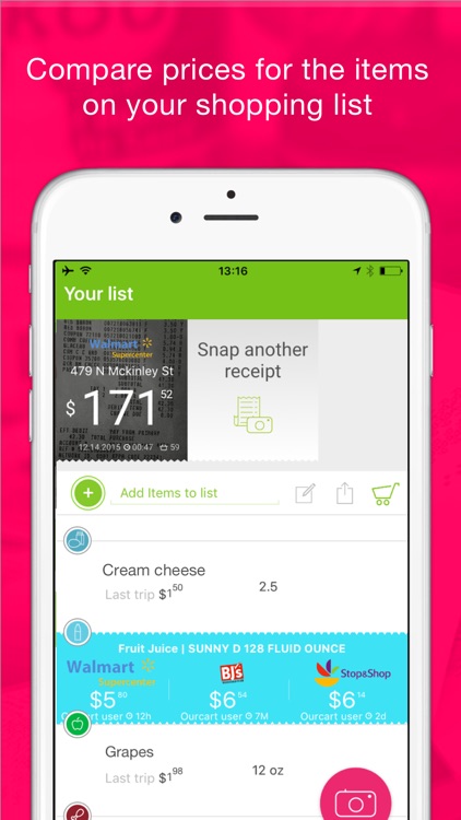 OurCart - Grocery Price Comparison Shopping List App. Compare local prices, deals & sales!