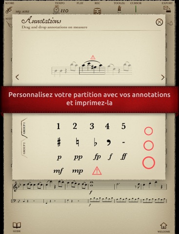 Play Mozart – Symphonie n°40 en sol mineur – 1er mouvement Molto allegro (partition interactive pour violon) screenshot 4