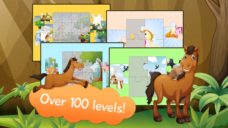 Kids Jigsaw Puzzle Horses - Free