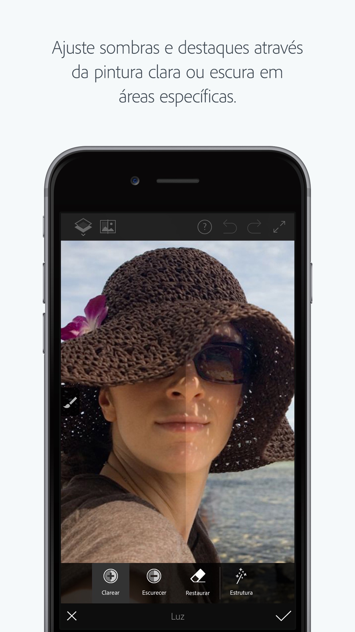Screenshot do app Adobe Photoshop Fix
