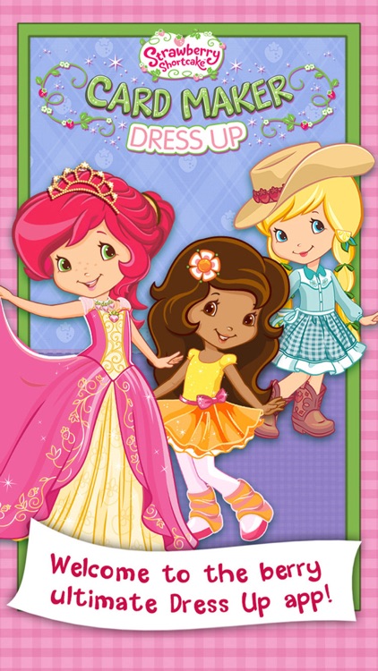 Strawberry Shortcake Card Maker Dress Up - Fashion Makeover Game for Kids screenshot-0