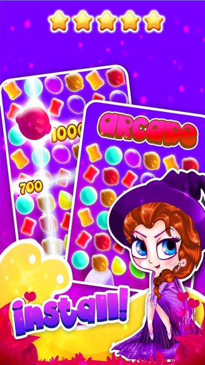 Candy Witch 2'015 - fruit bubble's jam in match-3 crazy kitchen game free screenshot-4