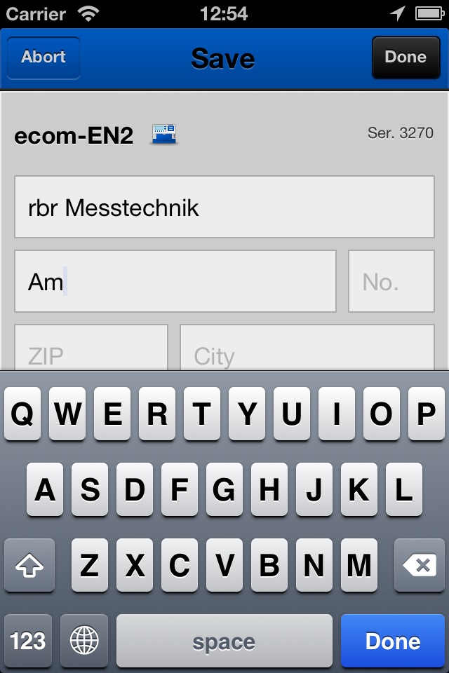 ecom® connect WiFi screenshot 2
