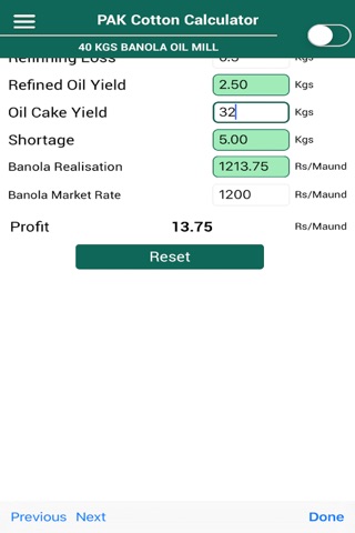 RP Cotton Calculator Pak screenshot 4