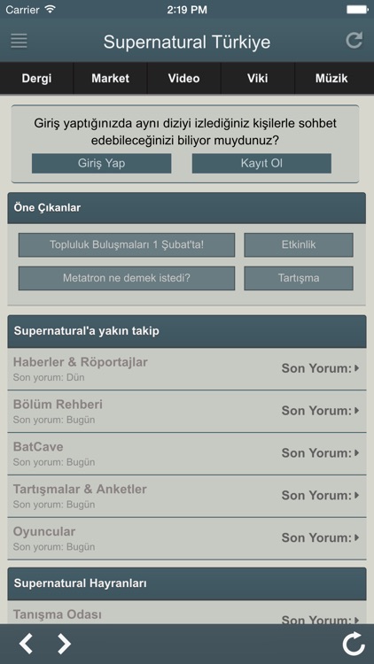 Supernatural Türkiye