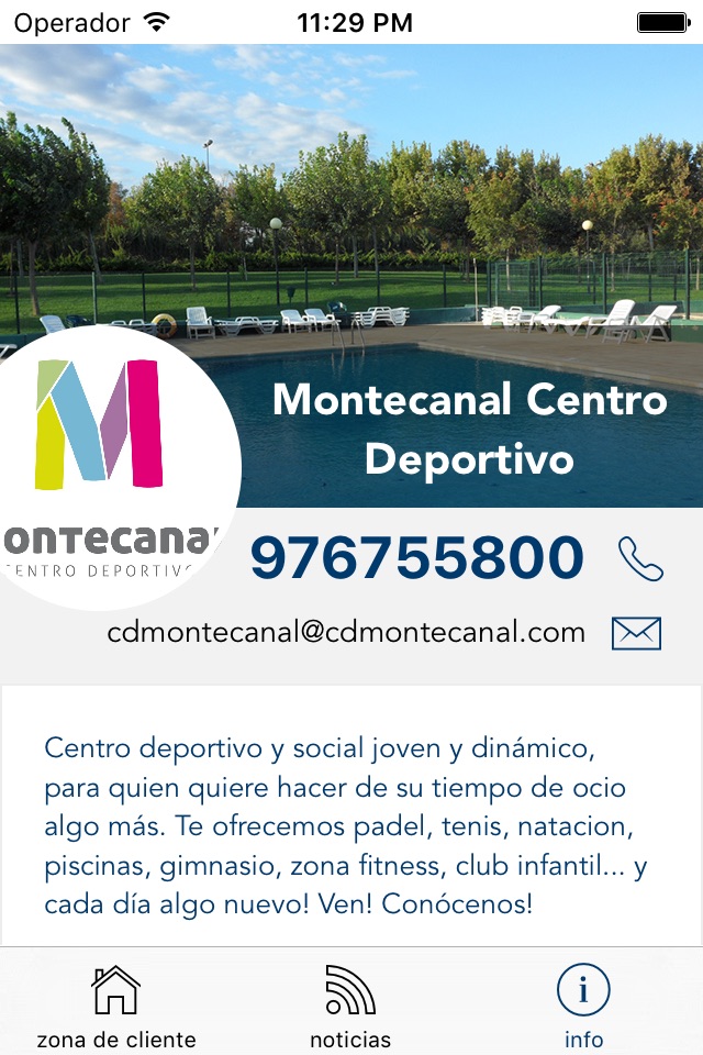 Montecanal Centro Deportivo screenshot 2