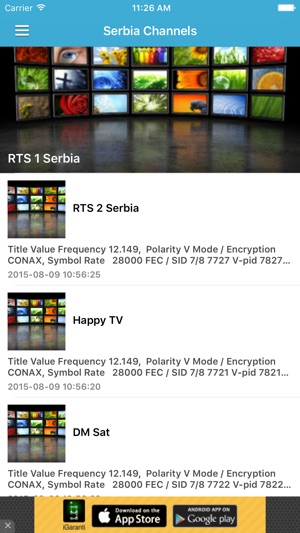 Serbia TV Channels Sat Info(圖2)-速報App