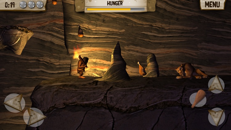 Hungry Dude - Free Game - Let's go back to the prehistoric age, and look how the caveman survive