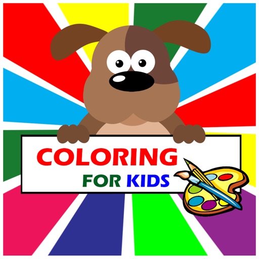Coloring Books for kids Icon