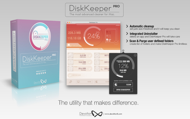 ‎DiskKeeper Pro: advanced Cleaner & Uninstaller Screenshot