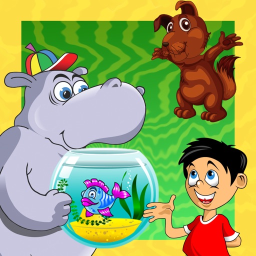 Animated Kids Learn-ing Game-s in The Pet Store with Small Animal-s Sort-ing by Size Find Objects Icon