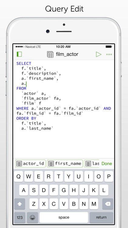 Navicat for MySQL - your mobile database management GUI client