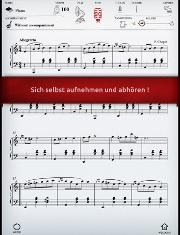 Play Chopin – Valse n°19 (partition interactive pour piano) screenshot 3