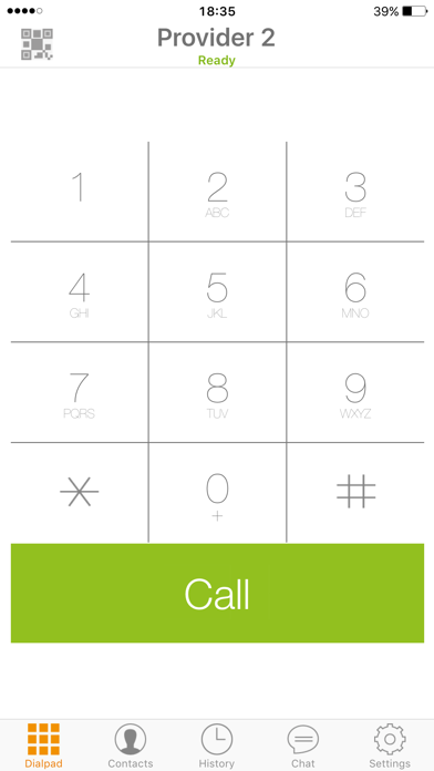 Screenshots of Zoiper SIP softphone for iPhone