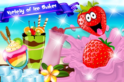 Chocolate ice cream dessert marker: Frozen strawberry yogurt milkit & party food screenshot 3