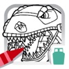 Dino Robot Coloring Book for Kids - Free Fun Painting Games