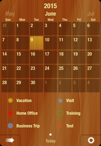 Visual Calendar screenshot 2