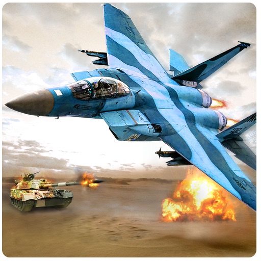 Fighter Jets Tank Attack War 3D Icon