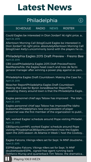 Philadelphia Football Radio & Live Scores(圖4)-速報App