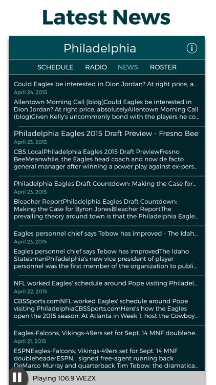 Philadelphia Football Radio & Live Scores screenshot-3