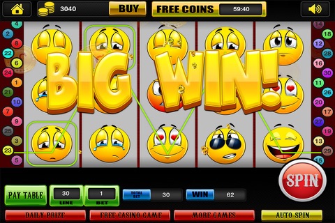 Slots Spin & Win Emoji Monopoly Style Tournaments in Vegas Casino Pro screenshot 2