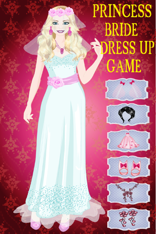 Princess Bride Dress Up Game screenshot 2