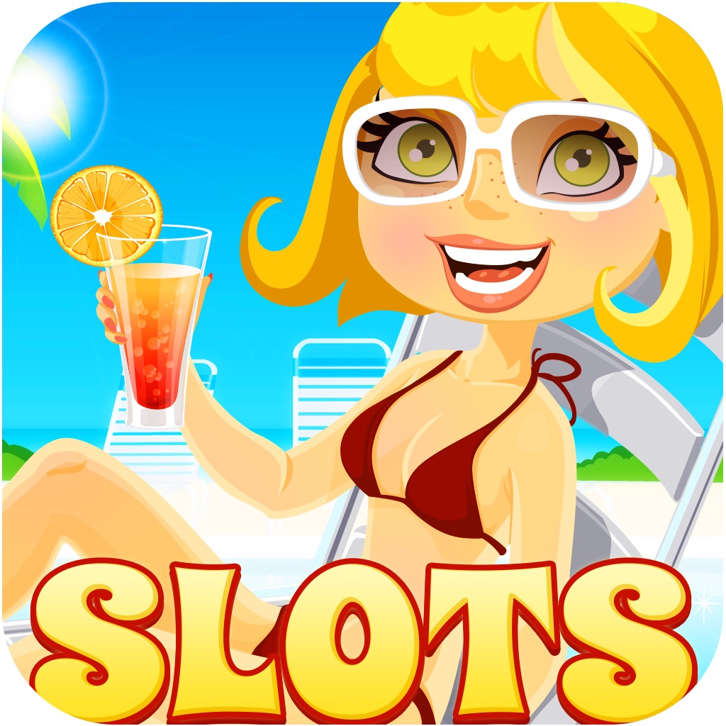 ' A Pool Party Slot Machine - Wheel of Exclusive Jackpot With Casino Shelter Icon