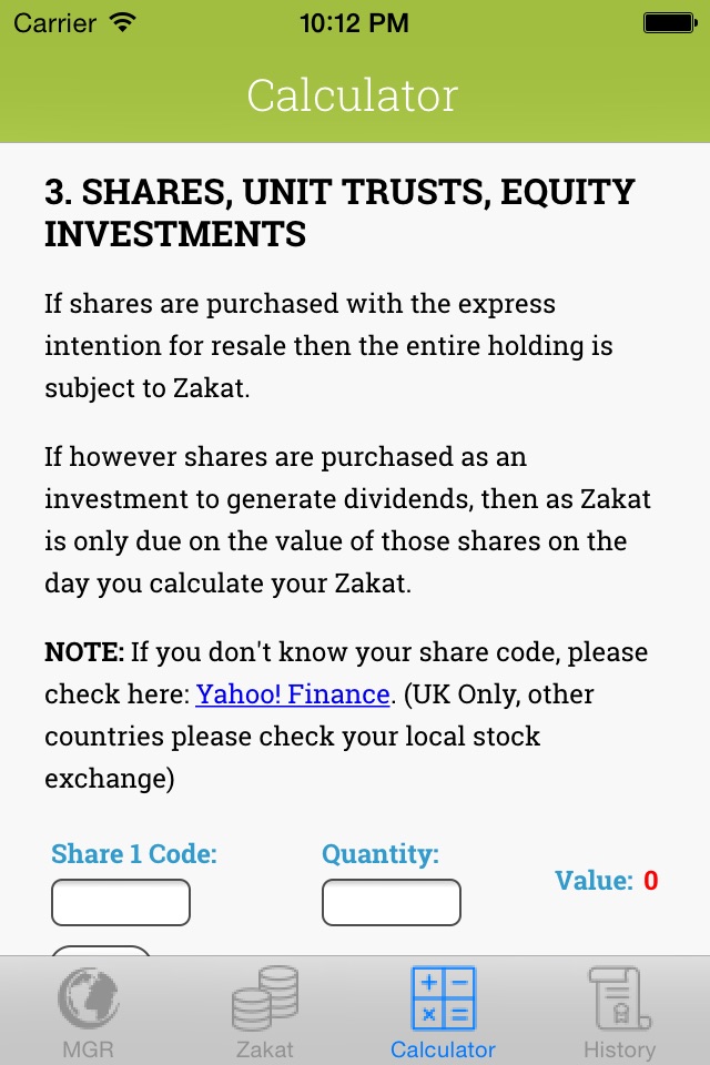 MGR Zakat Calculator screenshot 3