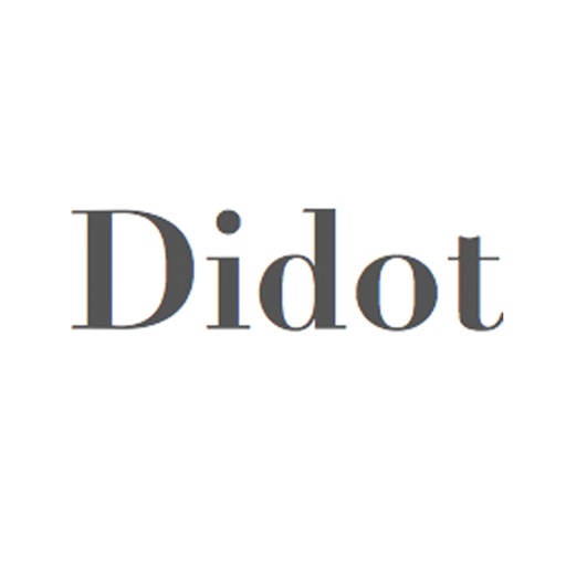 Keyboard of Didot Font: Artistic Style Keys
