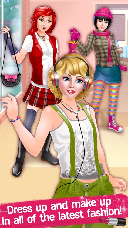 College Chic Makeover - Spa & Salon Day: Dress Up, Make Up, Photo Fun & Card Maker