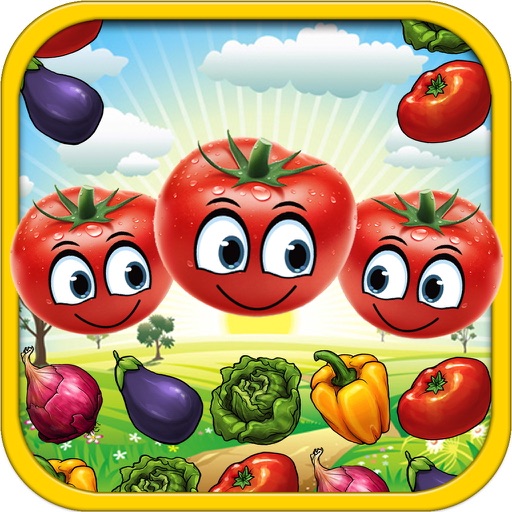 Vegetable Blast Mania - smash hit farm vegetable crush heroes game free iOS App