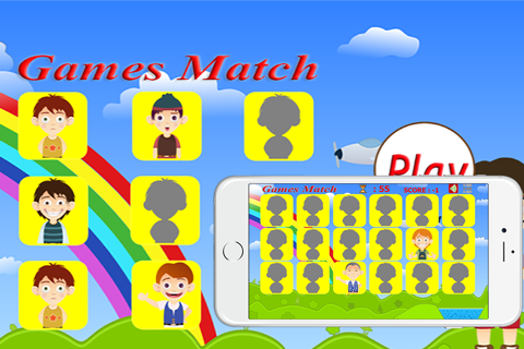 Face match boys and girls game screenshot 2
