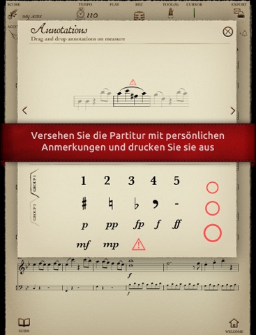 Play Mozart – Symphonie n°40 en sol mineur – 1er mouvement Molto allegro (partition interactive pour violon) screenshot 3