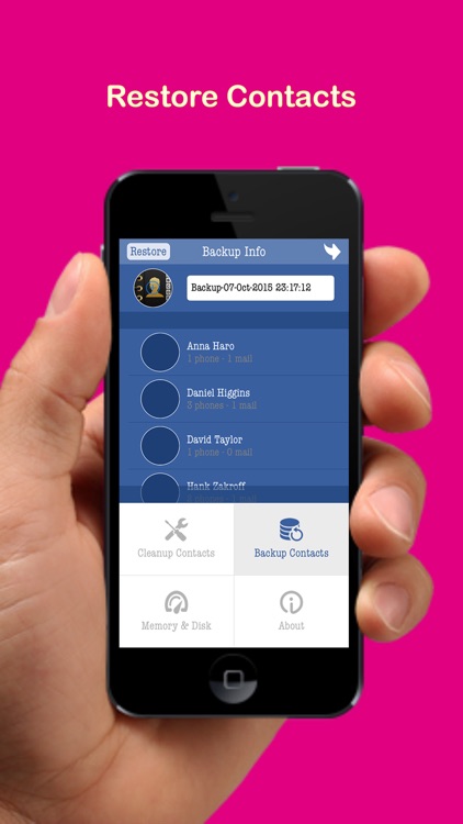 Clean & Clear Duplicate Master Contact Cleaner Pro - Monitor & Check Memory Disk RAM screenshot-3