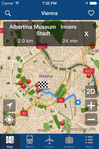 Vienna Offline Map - City Metro Airport screenshot 2