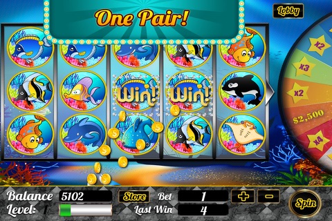 Build Casino Tower of Tiny Fish Slots Spin & Win Blackjack Pro screenshot 2