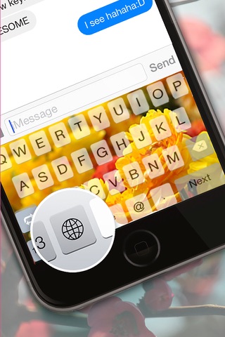 Custom Keyboard Flower and Beautiful Blossoms : Color & Wallpaper Themes in the Garden Style screenshot 2