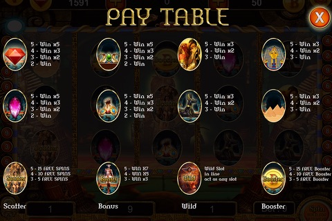 Cleopatra and Pharaon's Treasure Slots PRO screenshot 4