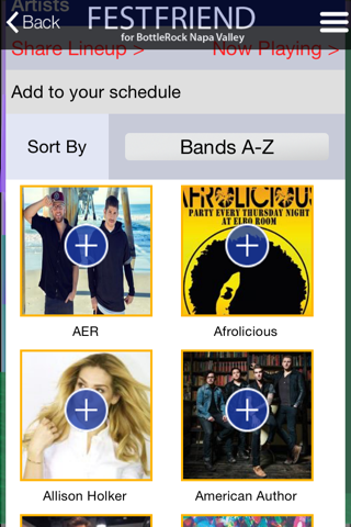 FestFriend for BottleRock 2015 Festival Napa Valley screenshot 3