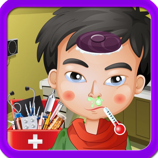 Flu Doctor - A fun treatment of nose infection game for kids iOS App