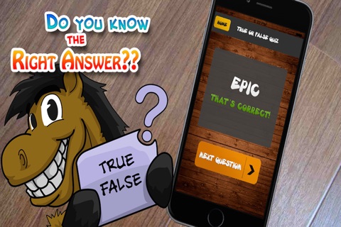 Horses True False Quiz - For Kids! Amazing Horse And Foal Facts, Trivia And Knowledge! screenshot 4