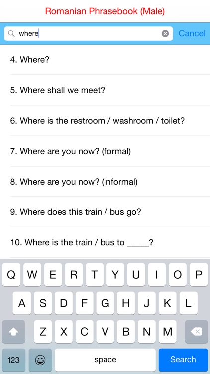 Romanian (Male) Quick Phrasebook - Basic Phrases with Audio screenshot-3